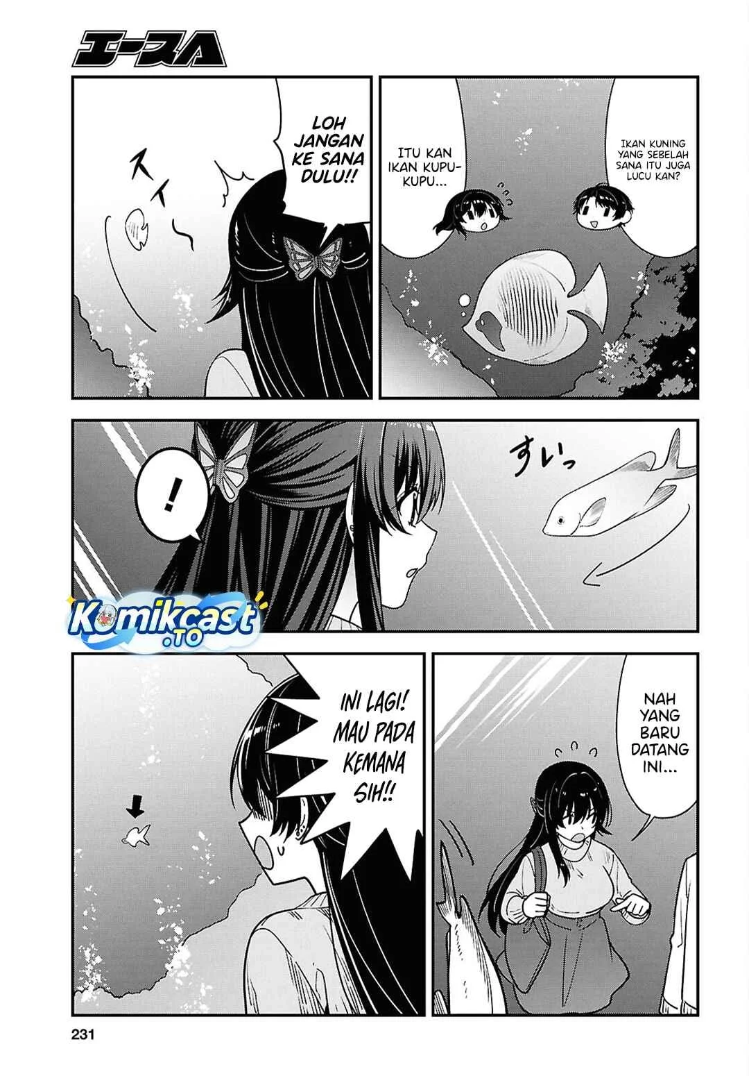 Tonari no Seki no Yankee Shimizu-san ga Kami o Kuroku Sometekita Chapter 20 Gambar 14