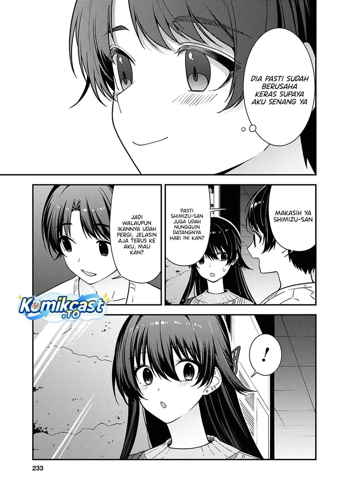 Tonari no Seki no Yankee Shimizu-san ga Kami o Kuroku Sometekita Chapter 20 Gambar 16